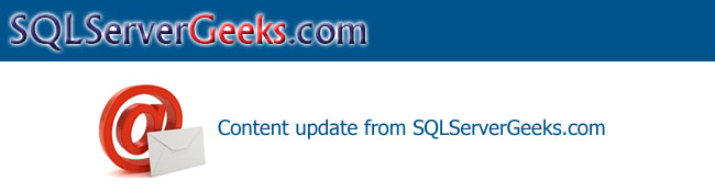 Content Update from SQLServerGeeks