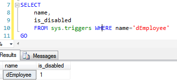 1_Disable and Enable triggers in SQL Server
