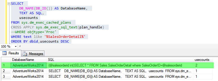 2_Improve stored procedure performance in SQL Server