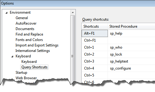 6_sql query analyzer keyboard shortcuts