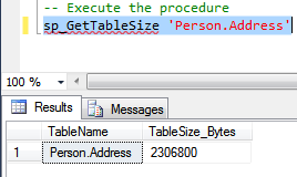 1_sql query to find table size in sql server