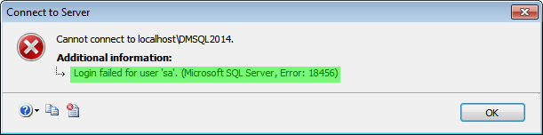 1_sql server error 18456 login failed for user sa