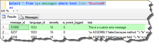 2_sql server error message table