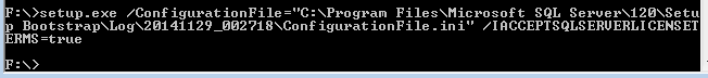 2_SQL Server unattended installation 2014