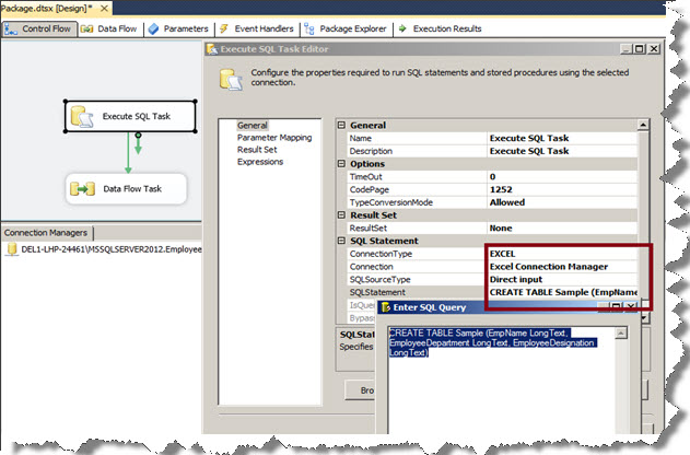 4_MS_SQL_Server_Integration_Services_2012_Create_New_Excel_File_Dynamically_to_Export_Data