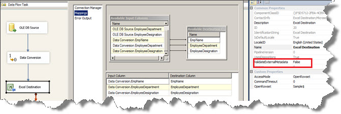 8_MS_SQL_Server_Integration_Services_2012_Create_New_Excel_File_Dynamically_to_Export_Data
