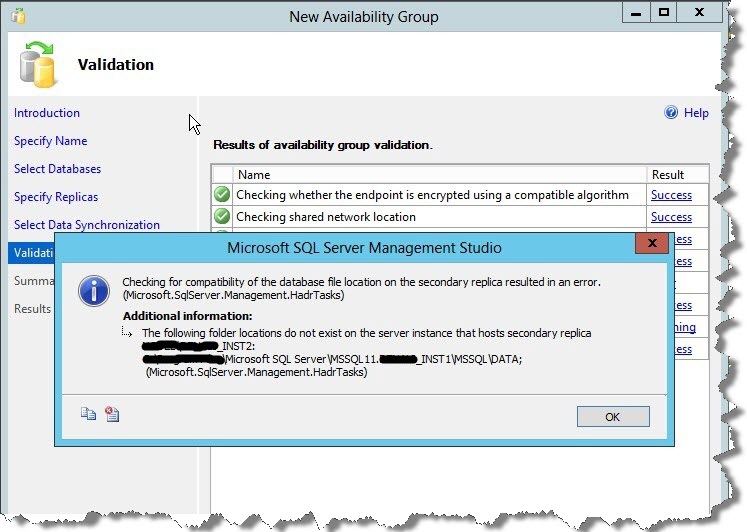 1_SQL_Server_Checking_for_compatibility_of_the_database_file_location_on_the_secondary