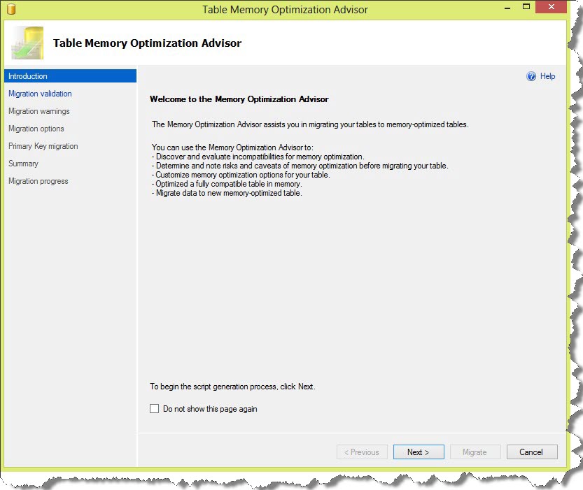 2_SQL_Server_Memory_Optimization_Advisor_SQL_Server_2014