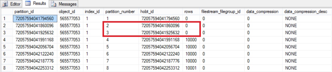 SQL Server 2016 - Truncate Table with Partition - 3