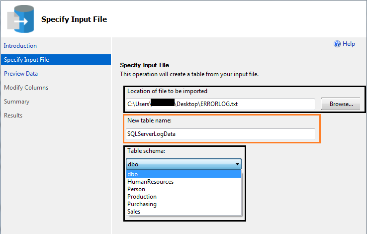 Import Flat File in SSMS 3