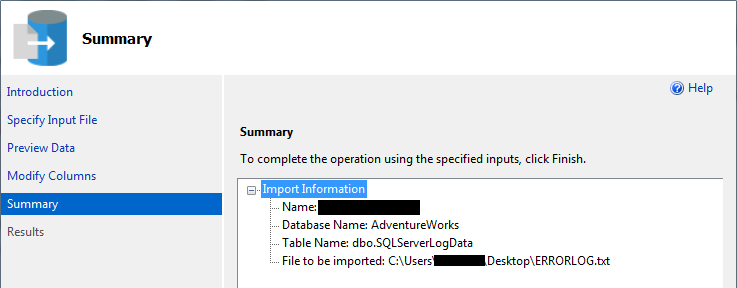 Import Flat File in SSMS 6