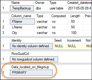 Select into sql server