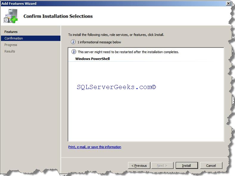 3_SQL_Server_Enable_Powershell_Feature_in_Windows_Server_2008_R2